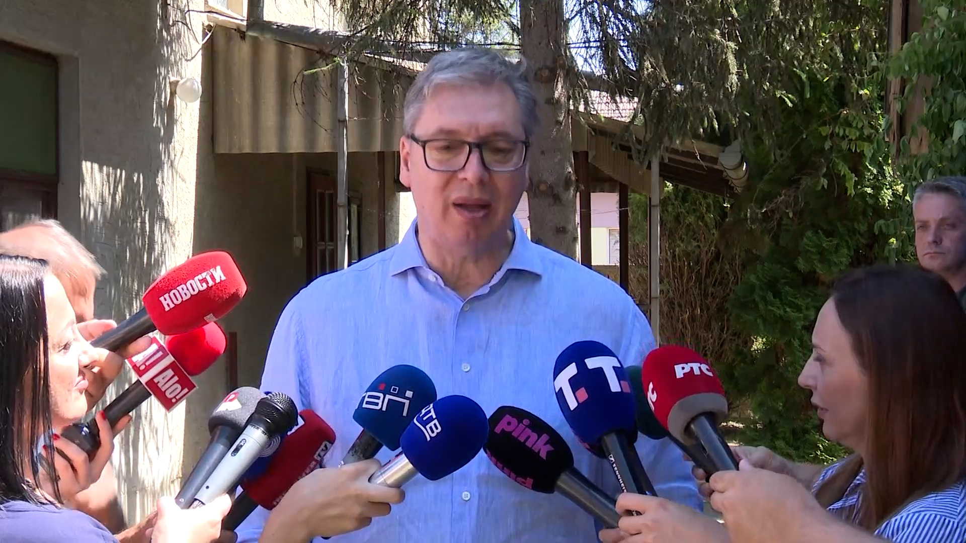 Novi Knezevac,  Aleksandar Vucic predsednik Srbije, o planiranoj blokadi auto-puta